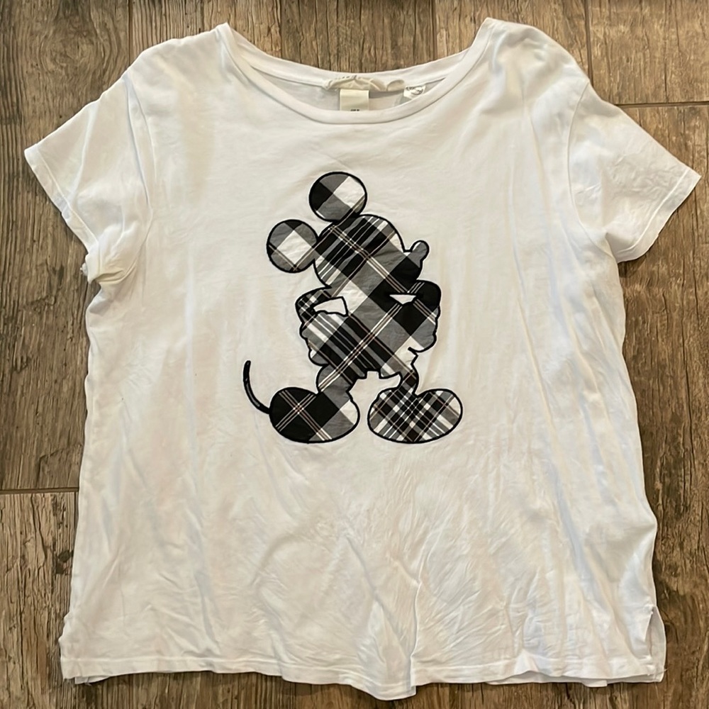 Pattern Mickey White Tee